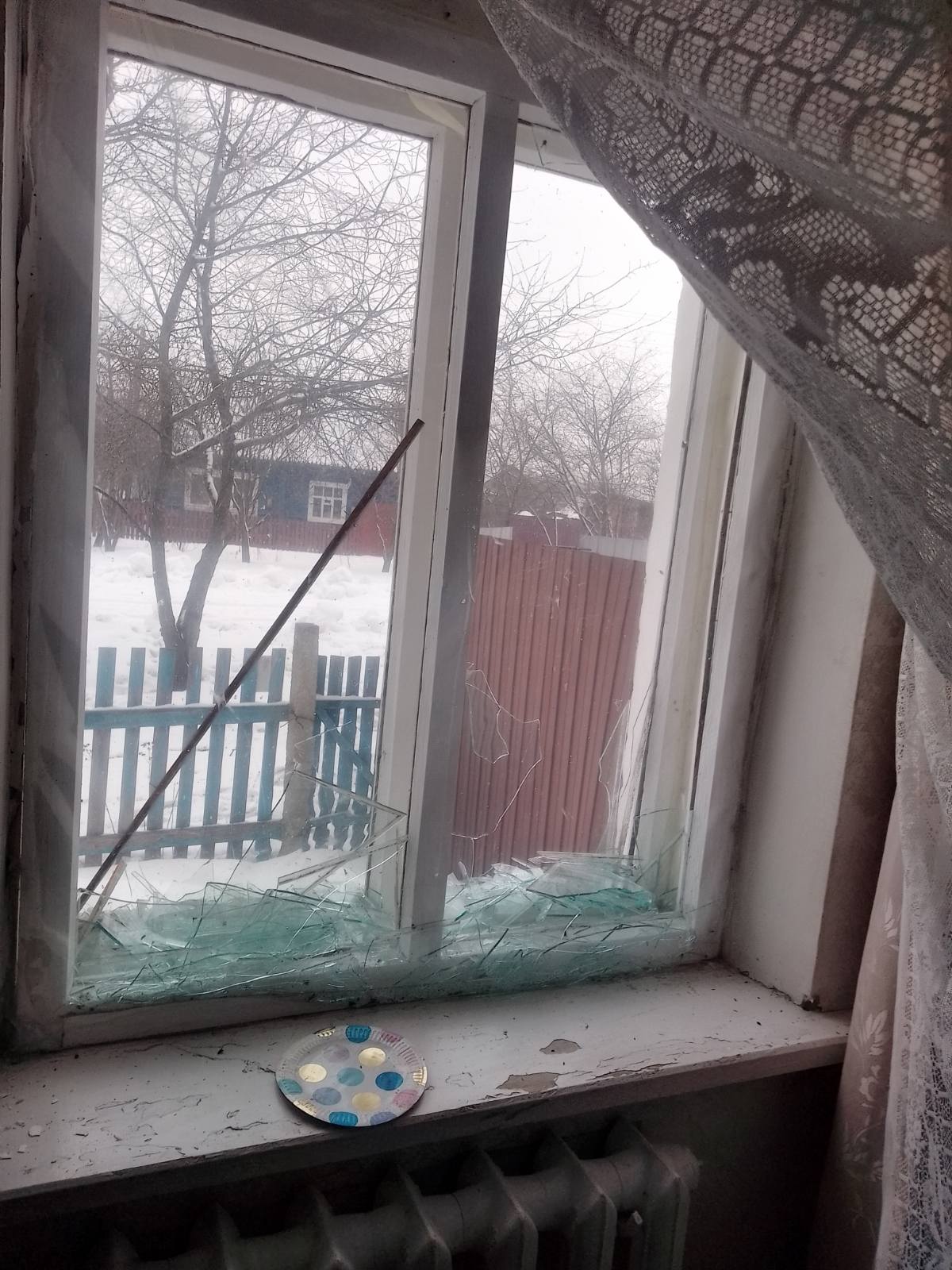 В будинку пенсіонерки вибуховою хвилею вибило чотири вікна